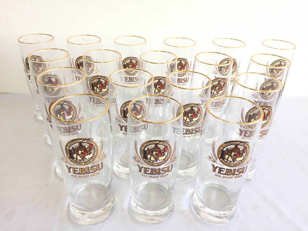 エビス サッポロ ビール 金縁タンブラー グラス 生ビール用 ジョッキ １８個セット 品 その他 売買されたオークション情報 Yahooの商品情報をアーカイブ公開 オークファン Aucfan Com