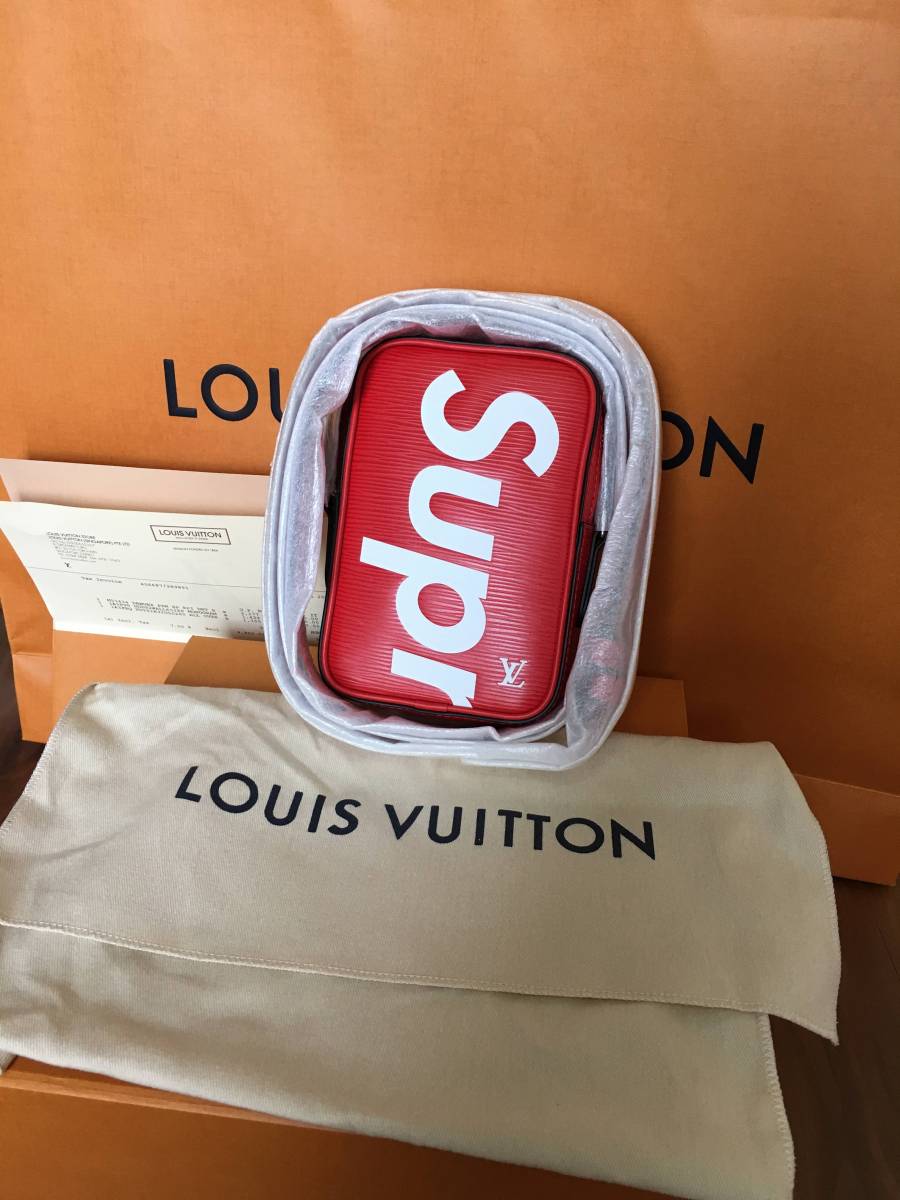 新品　正規品　LOUIS VUITTON×SUPREME　ルイヴィトン×シュプリーム　DANUBE PPM M53434　ショルダーバッグ　赤