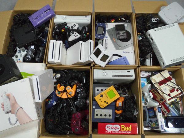 １円/Wii/Xbox/DS/PS/GC/GBA/等の本体やコントローラー/付属品等をまとめたセット