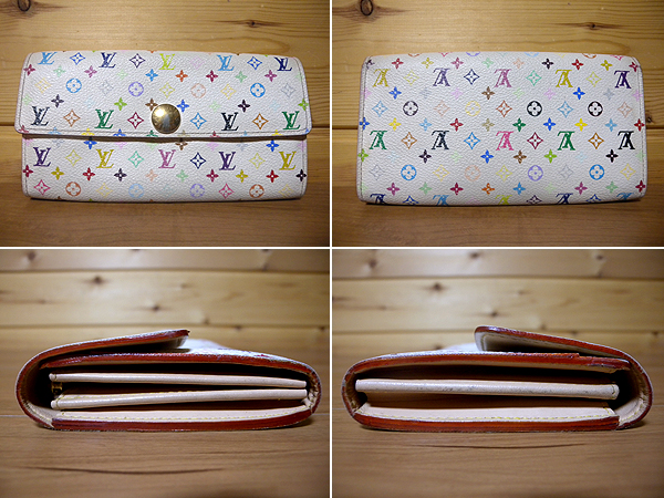 MF-62◆美品売切り【ルイ ヴィトン】マルチ ポルトフォイユ サラ 長財布◆M60004◆