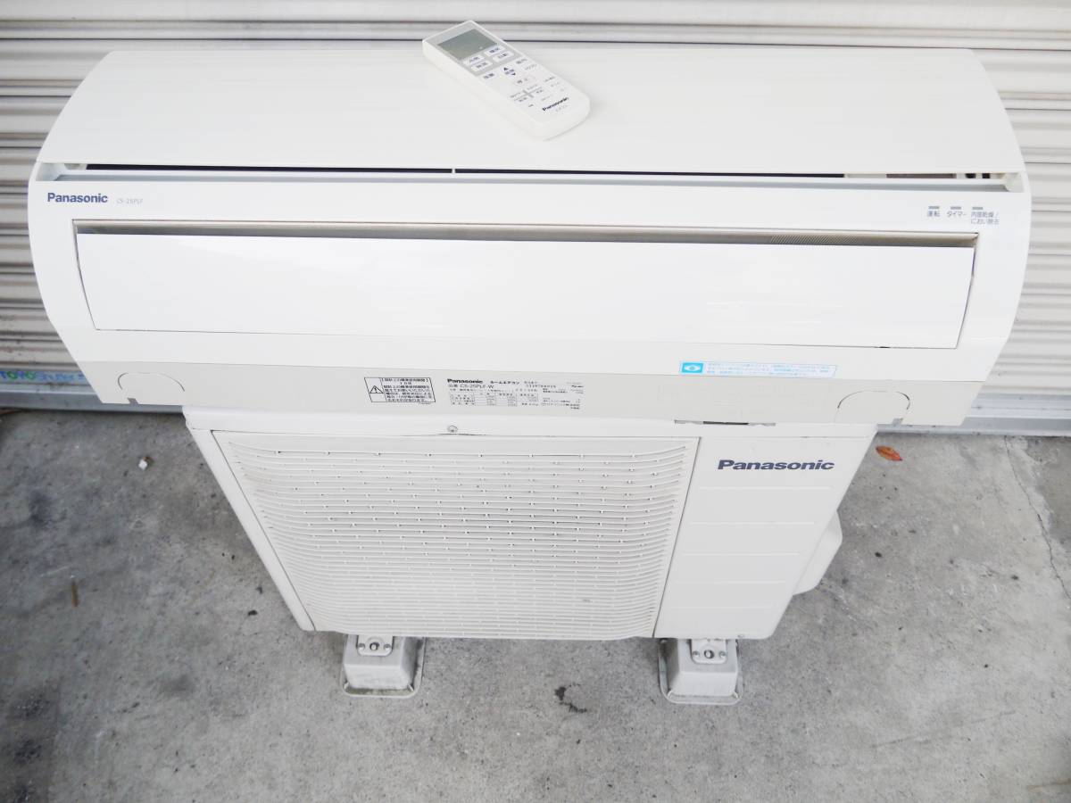 panasonic/パナソニック　2010年製 ルームエアコン　CS-25PLF-W　2.5kw 目安7～10畳 リモコン有【H2】