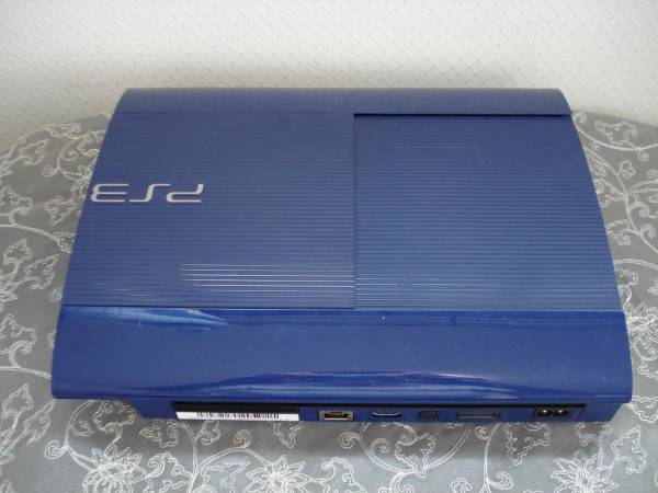 W-7★PS3本体 250GB CECH-4000BAZ アズライトブルー 付属品有 HDMIケーブル付き ★送料安！　