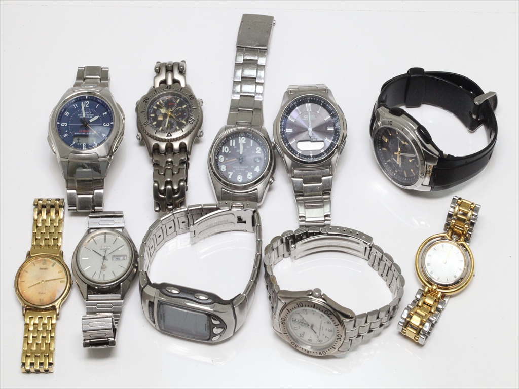 正規まとめ　10点【セイコー/カシオ等】メンズ　腕時計　10点まとめて　X612