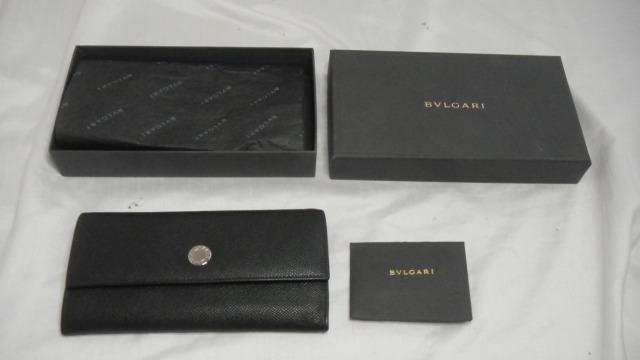317☆BVLGARI ブルガリ 長財布 小銭入れ