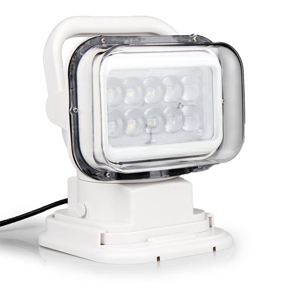 2L)【１円～】 集魚灯*LED 50W サーチライト 回転 防水リモコン式 屋外照明 作業灯 釣り アウトドア キャンプ 非常灯