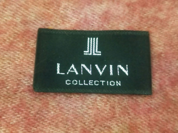 ランバンコレクション LANVIN COLLECTION マフラー カシミヤ ボルドー×オレンジ×マルチ