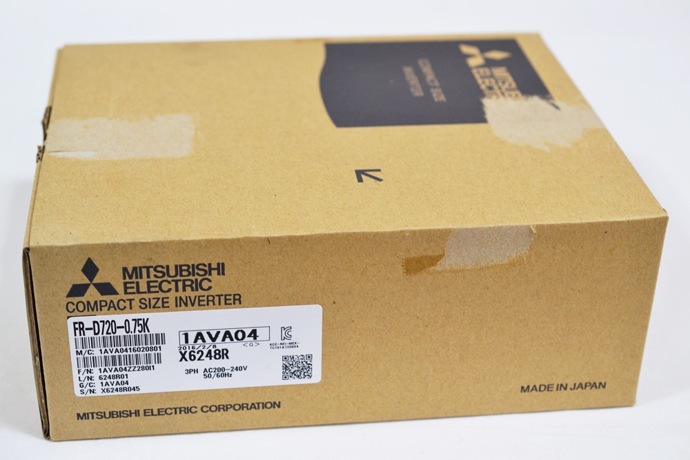 ◆未使用 税込！三菱電機 インバータ FR-D720-0.75K