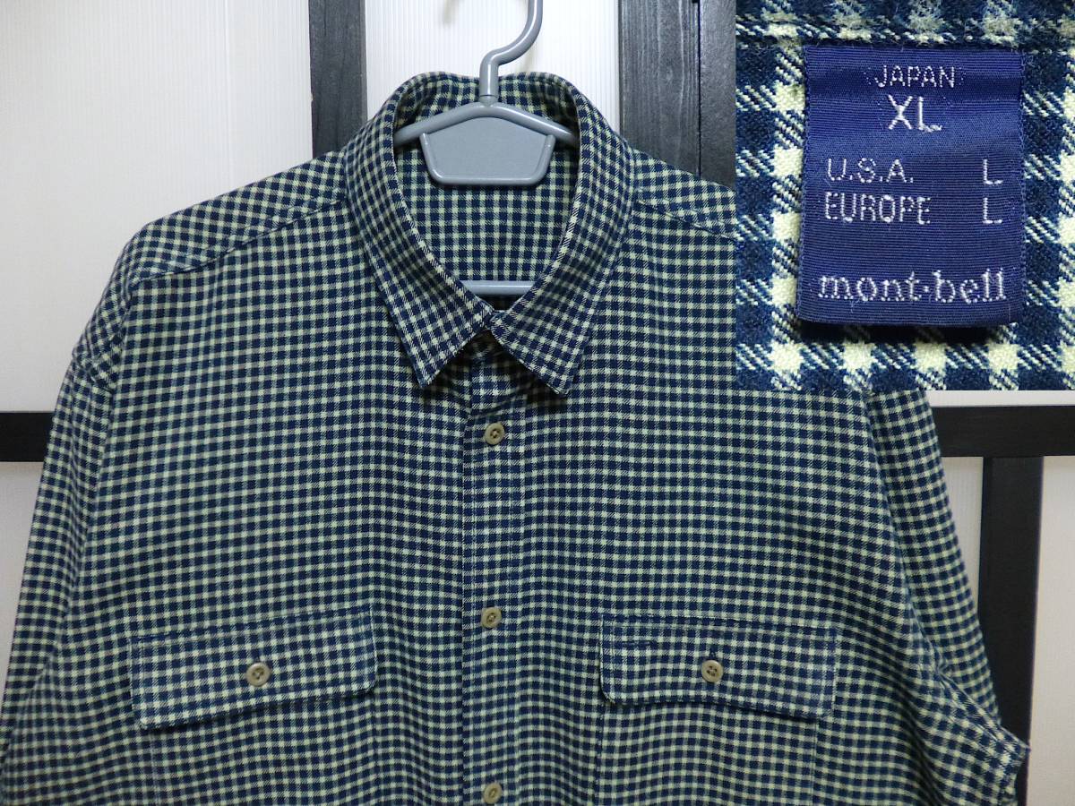正規品，定番人気 モンベル ビエラ チェック柄 シャツ / mont bell ネルシャツ(男性用)｜売買されたオークション情報、yahooの商品情報をアーカイブ公開 - オークファン 男性用