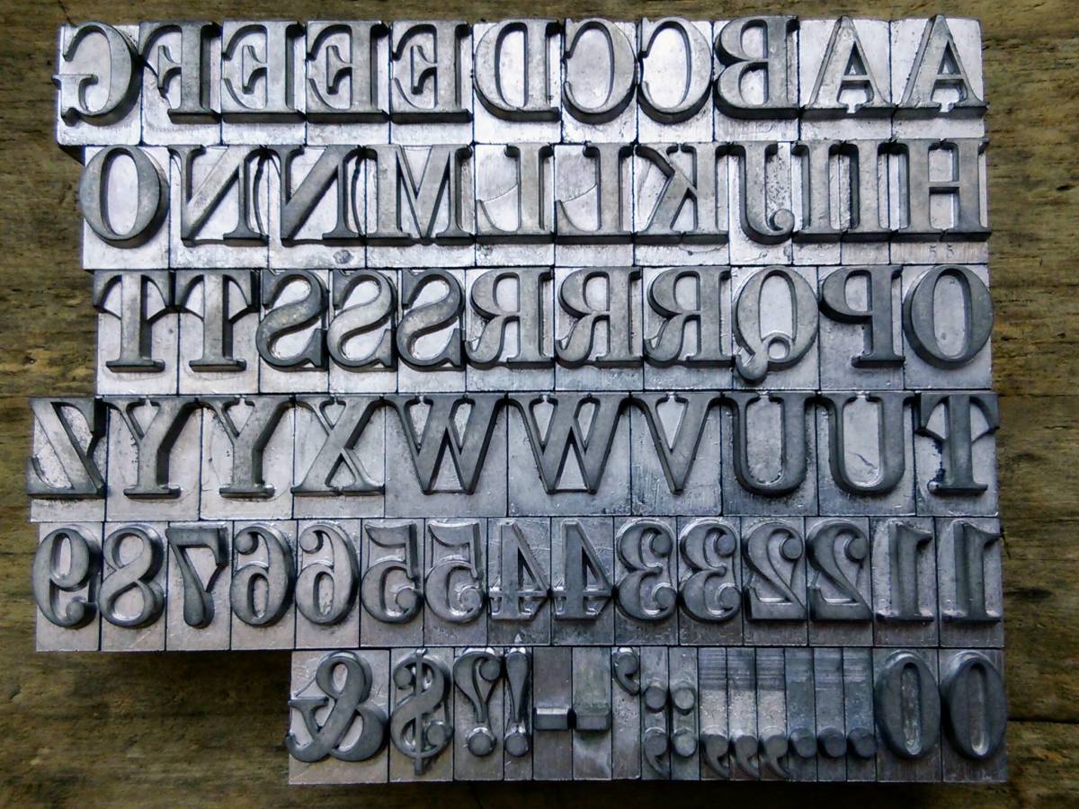 今だけ特価 36pt Century Bold 大型メタルスタンプ 大文字・数字 