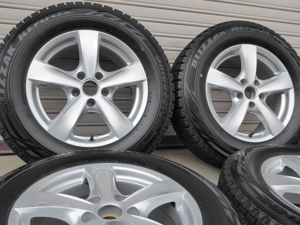 美品バリ山! AGAネーベル7J-16PCD112ET40+ブリヂストン REVO-GZ 215/65R16 VWティグアン アウディQ3