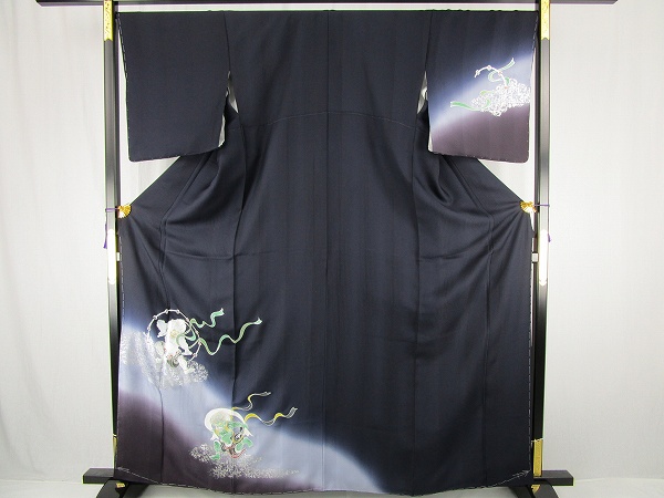 きもの着楽■y1919 極上　訪問着　銀彩　京の匠　光琳暈し　風神雷神　しつけ付　逸品　新品