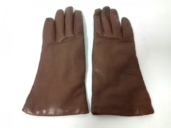 セルモネータグローブス Sermoneta gloves 手袋 7 レザー×カシミヤ