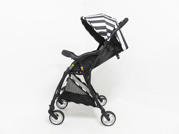 B型ベビーカー ピジョン ビングル ベビーカー モノクロストライプ