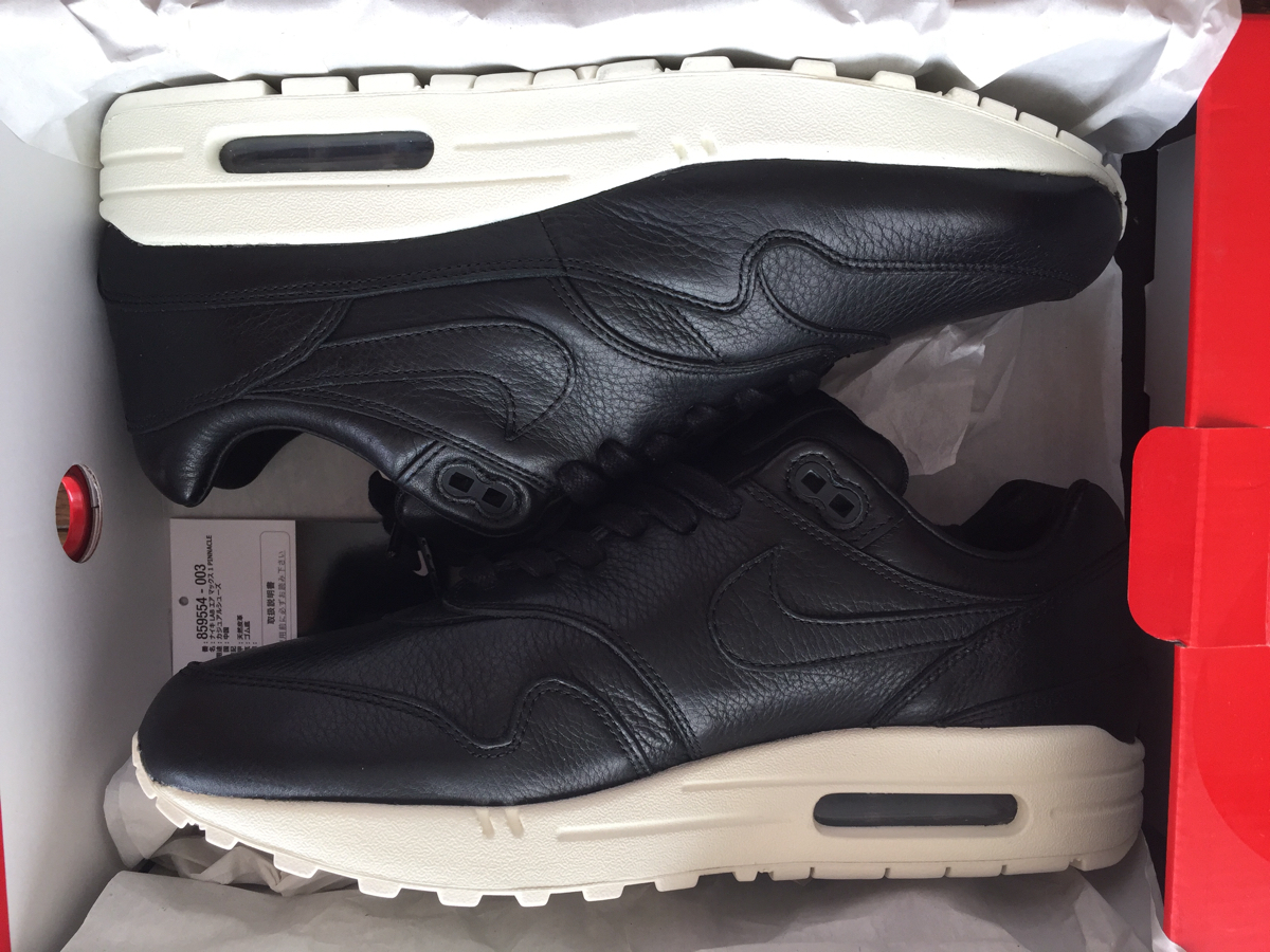 HOT，本物保証 NIKELAB AIR MAX 1 PINNACLE正規店購入US9 箱付黒白レザー003カラー(27.0cm)｜売買されたオークション情報、yahooの商品情報をアーカイブ公開 - オークファン 27.0cm