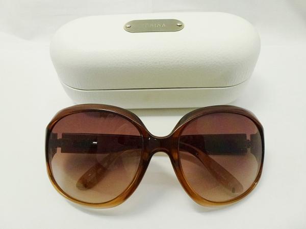 17-1669【中古】Chloe　クロエ　サングラス　ブラウン　グラデーション　CL2227　6219　ケース付き　レディース　ブランド
