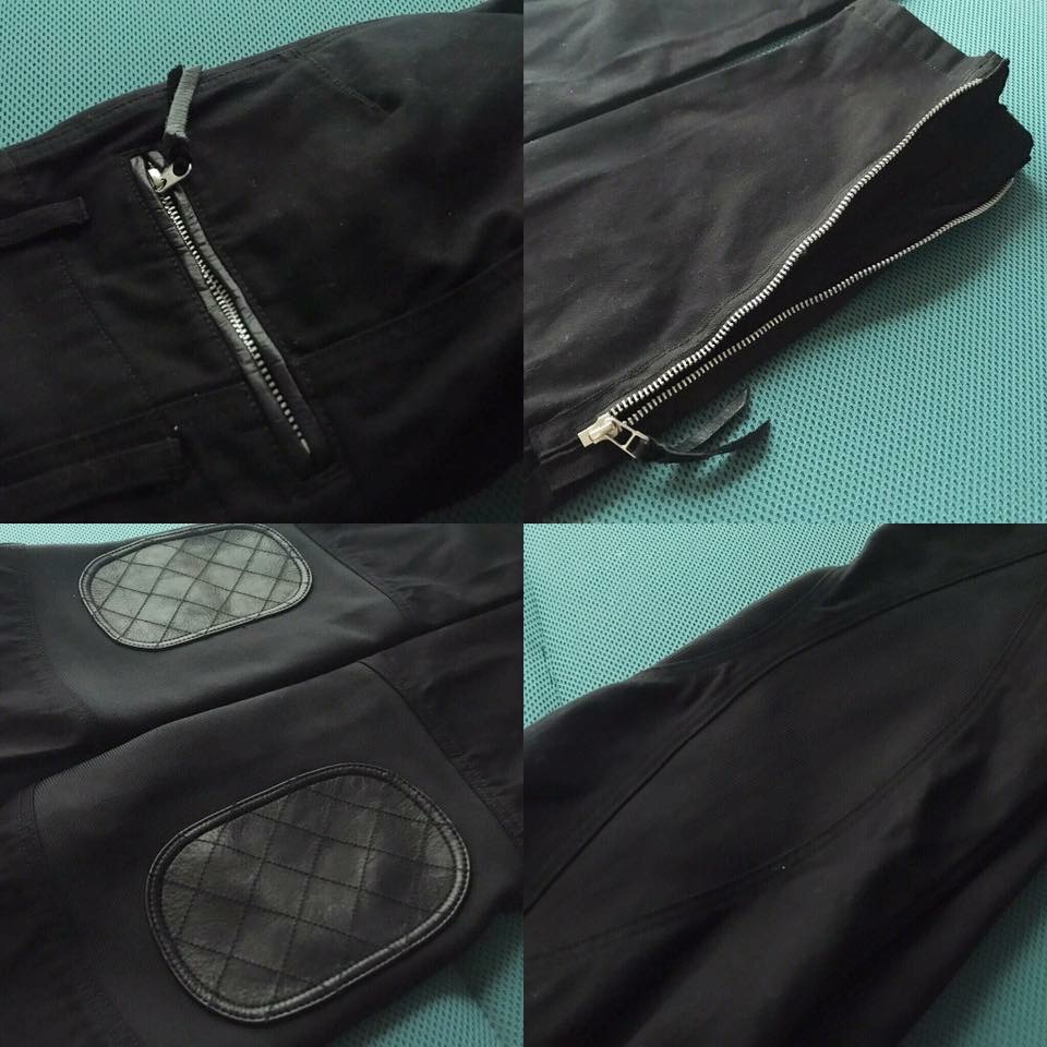 MaxFritz マックスフリッツ MFP-1617 リブテンショパンツ 44(メンズS)サイズ コットン レザーパーツ使用 新品未使用