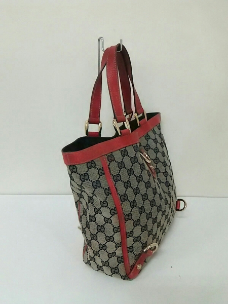 グッチ グッチ GUCCI バッグ トートバッグ ジャガード×レザー ベージュ 