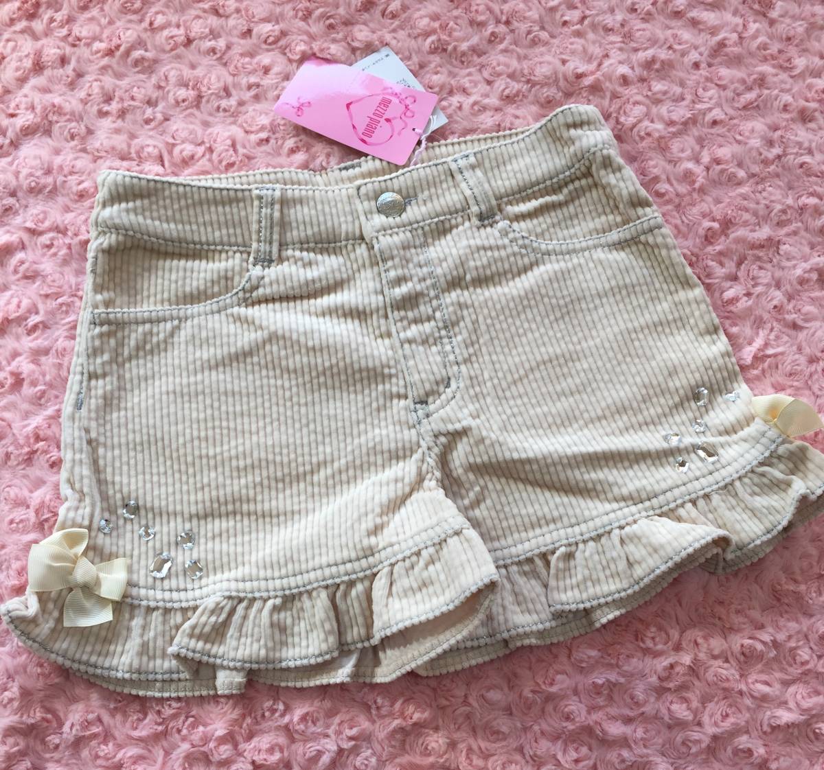 ショートパンツ メゾピアノ コーデュロイ 140の通販 キッズ 女の子 