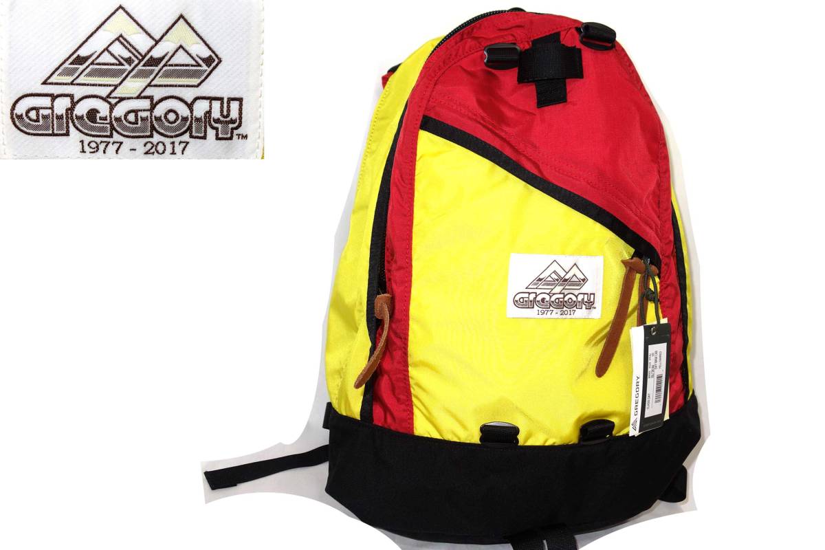 買取キング■正規新品グレゴリー40周年記念モデル茶タグデイパック黒赤黄//税込