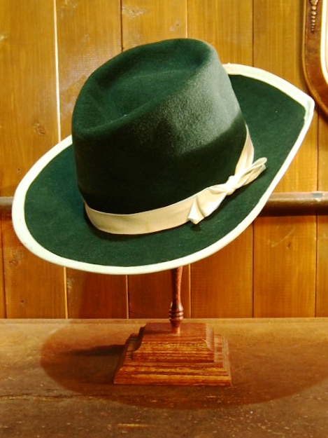 ビンテージ50s60s70s/フェドラハット/vintage fedora/ウールハット/ギャング/チカーノ/7 3/8/59㎝/1940s/1950s/1960s/1970s