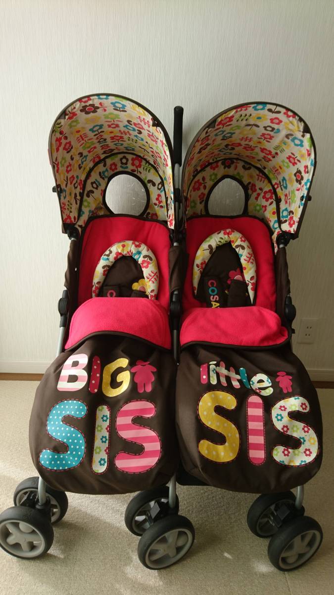 中古】COSATTO You2 Twin Stroller☆Big Sis Little Sis☆双子用 2人 