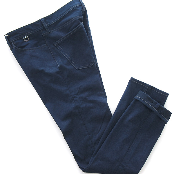 新品 TK タケオキクチ 裏起毛キープウォーム3DストレッチパンツL紺★P10841