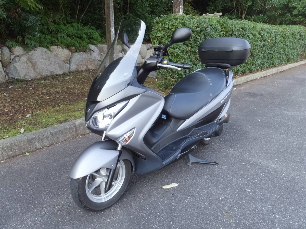 香川発◆バーグマン200（L4）ツーリング仕様◆ETC・ナビ・トップケース・マフラー・機関絶好調・オマケ付