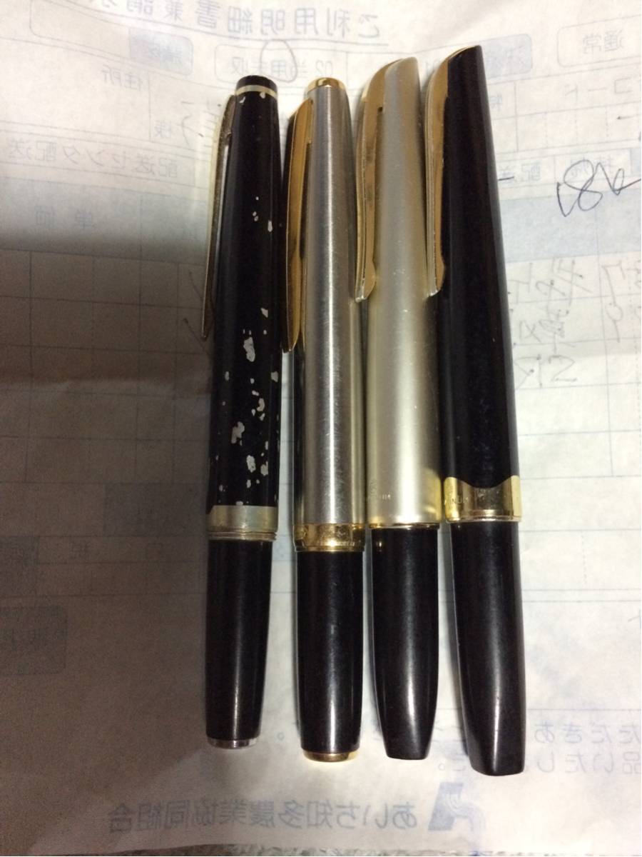 文房具・事務用品 万年筆 パイロット2本 プラチナ 1本 セット 18K×2本