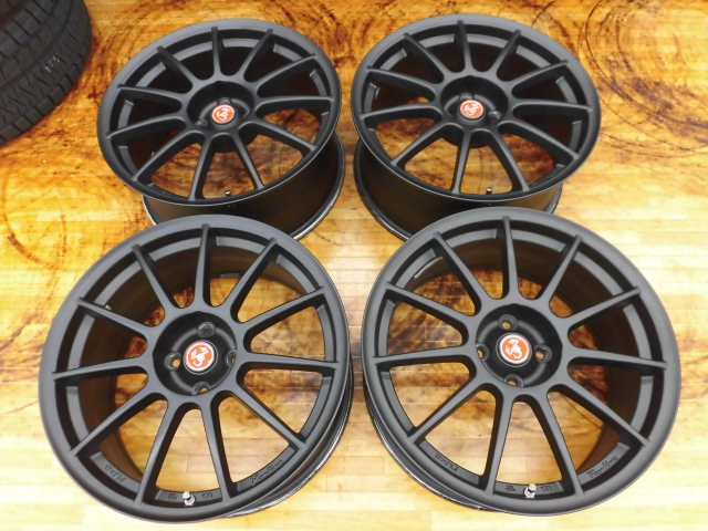 フィアット500，アバルト500，アバルト595等に。ASSO　パルティーレ　マッドブラック　送料込み。