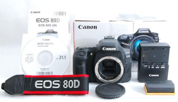 ☆極上美品 Canon キヤノン EOS 80D ボディ 元箱付属一式☆#4057 ,こ
