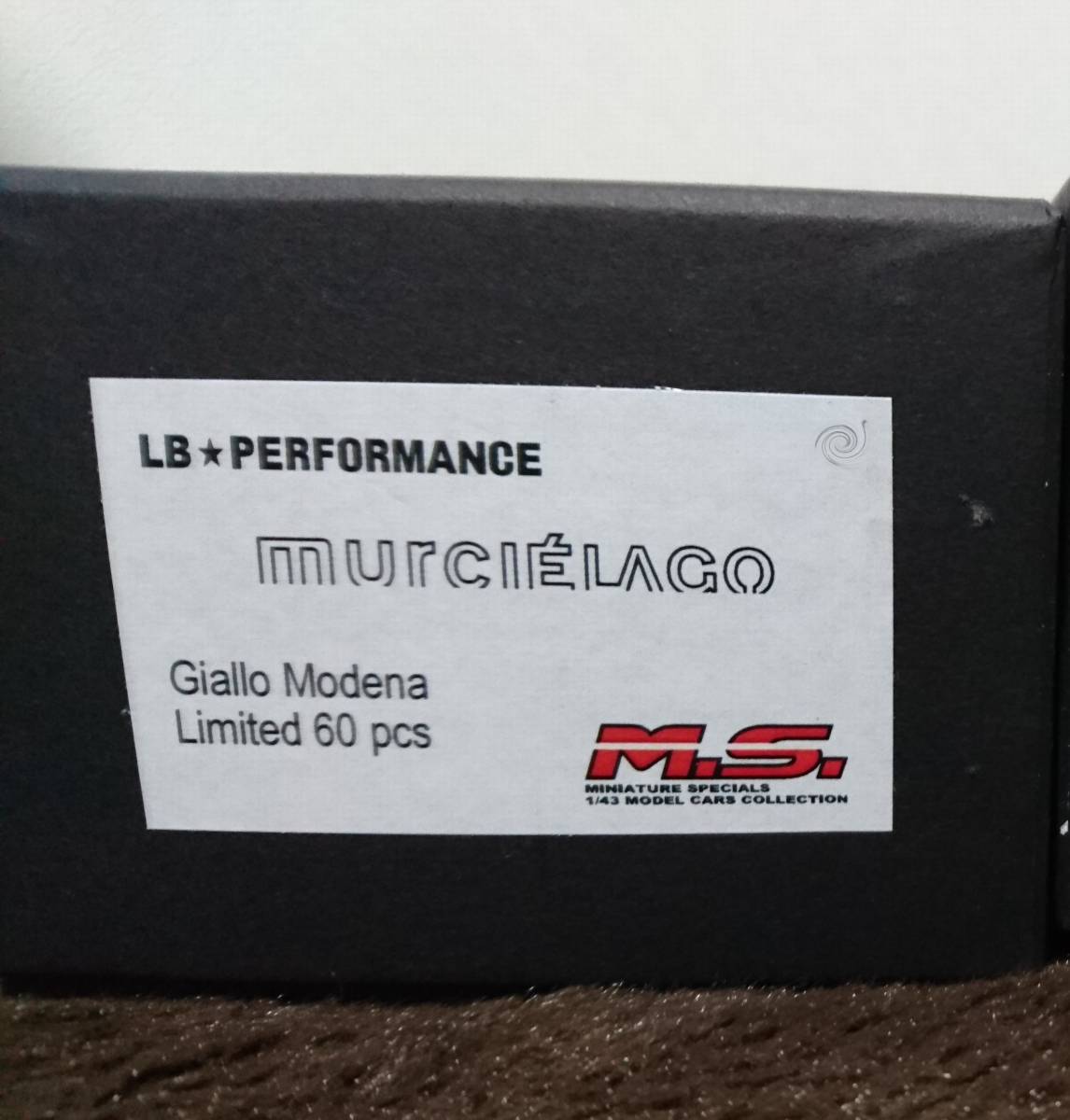 M.S. 1/43 LB☆PERFORMANCE ムルシエラゴ Giallo Modena
