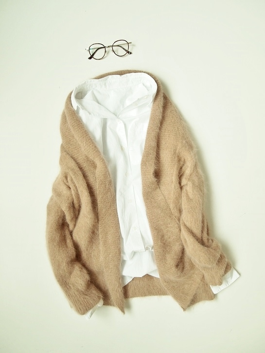 ユナイテッドアローズ Rhythm of Life *アンゴラニット オープンカーディガン