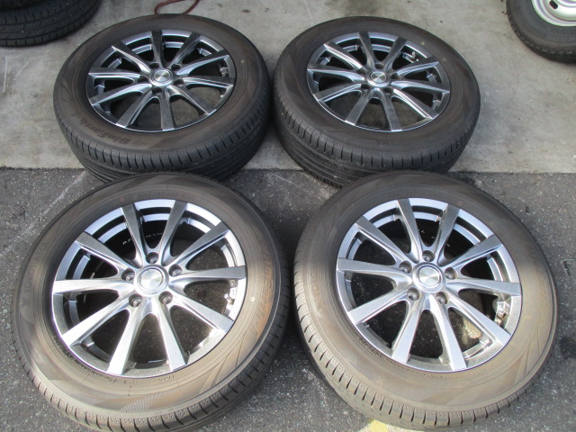 美品　GRASS　アルミホイール＆ラジアルタイヤ　205/60R16　4本セット　17-261