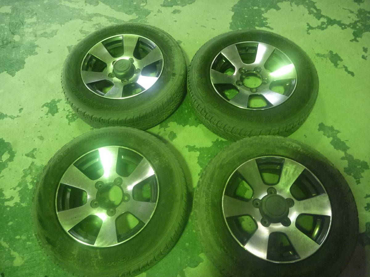 正規品，人気SALE スズキ ジムニー JB23 175/80R16 クロスアドベンチャー 純正 ホイール タイヤ 4本セット(ラジアルタイヤ)｜売買されたオークション情報、yahooの商品情報をアーカイブ公開 - オークファン 5穴