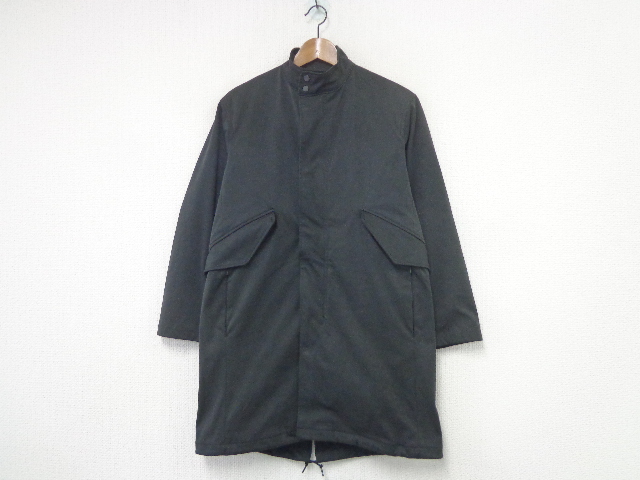 美品 BEAUTY&YOUTH × KOMATSU フィッシュテール コート S 黒 ブラック ビューティー&ユース アローズ 小松精練