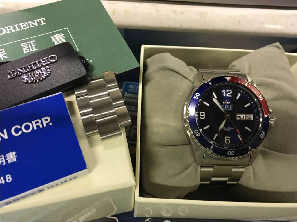オリエント マコⅡ ORIENT MAKOⅡ ペプシ 中古 美品 ダイバー Orient