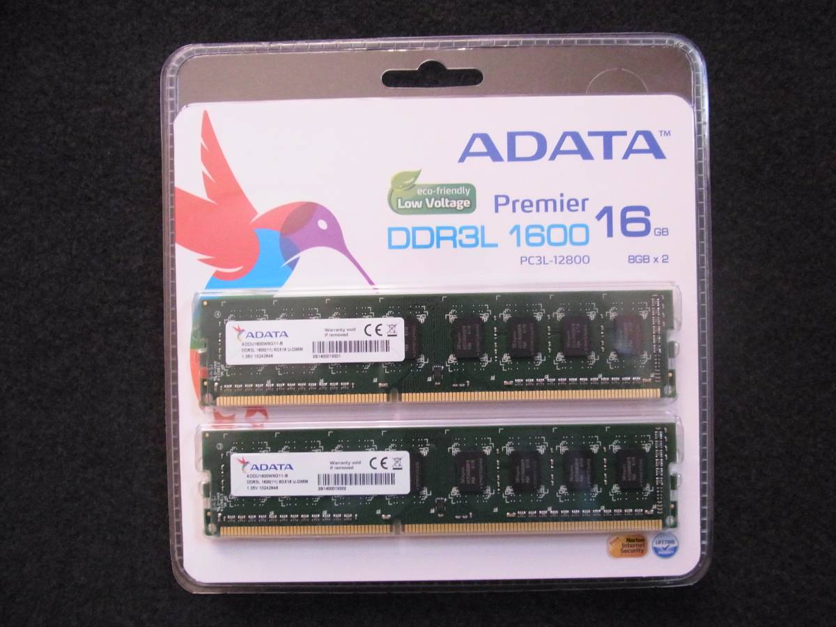 ADATA ADDU1600W8G11-B 8GB×2