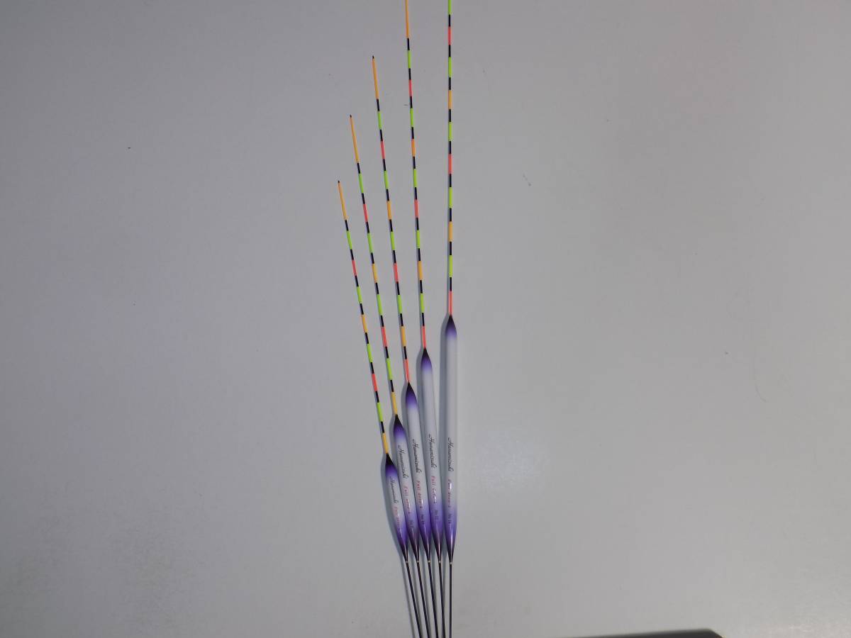 ヘラ浮き　花水樹　萱　深宙パワーPCセミロング　6・8・10・12・14号の5本セット