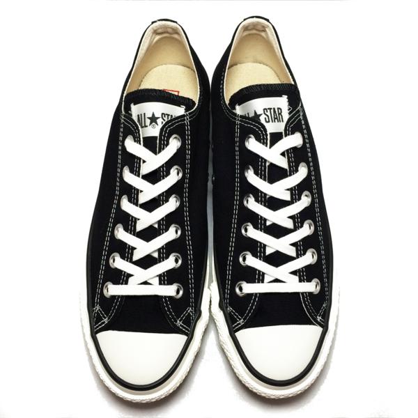 converse ALL STAR J OX CANVAS / コンバース オールスター J OX キャンバス / Black 黒 / US5.0 24.0cm【正規取扱品】箱付 新品 日本製