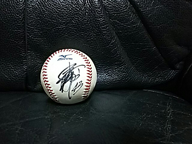 楽天イーグルス　小斉祐輔（４３）　　　ＦＡＮ‘Ｓ　ＤＡＹ　実使用球　直筆サイン入りボール(福袋品）_1