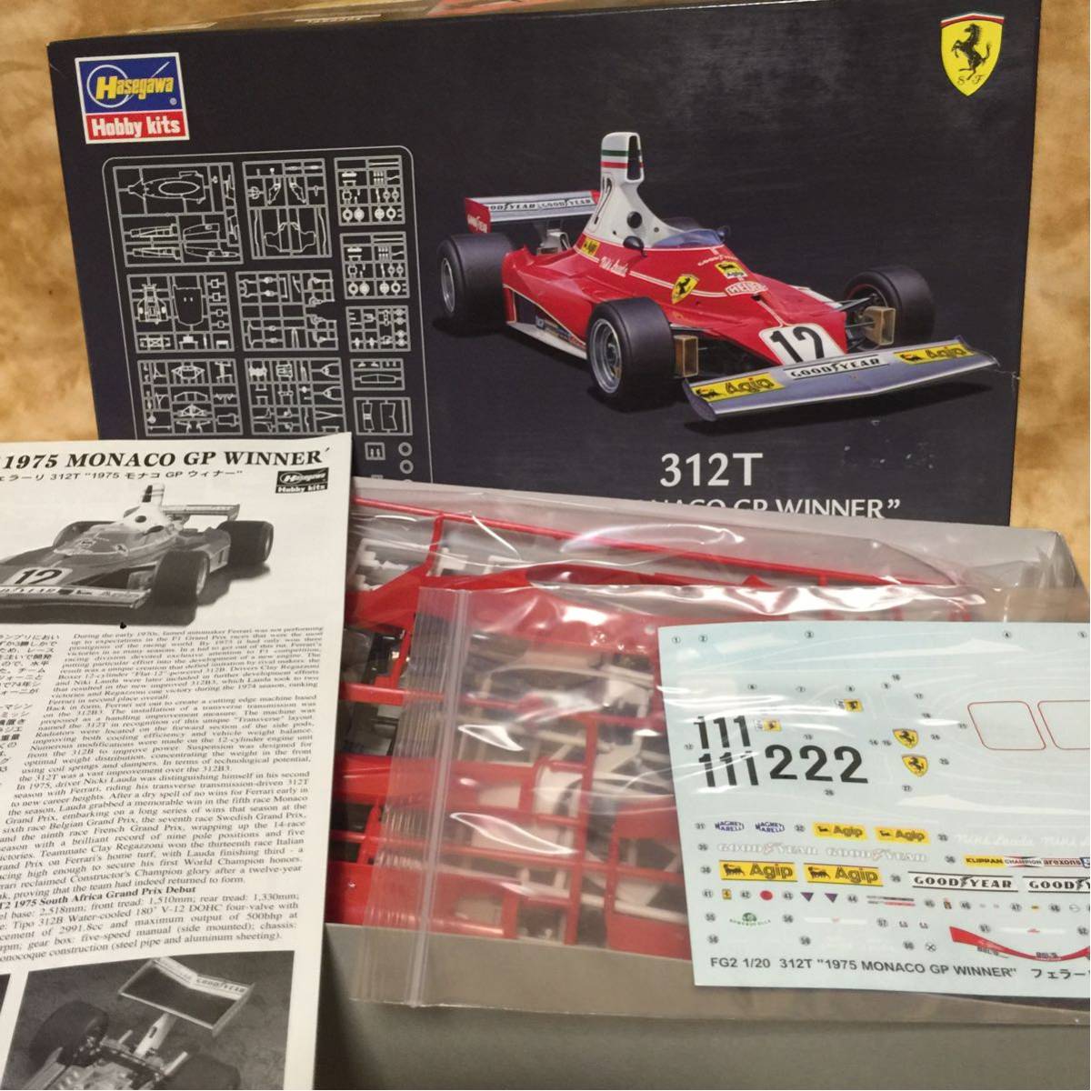 ハセガワ製 フェラーリ F1 312T 1975 モナコ GP ウイナー 未組み立て オマケ多数 訳あり 312T ハセガワ フェラーリ MONACO WINNER Page