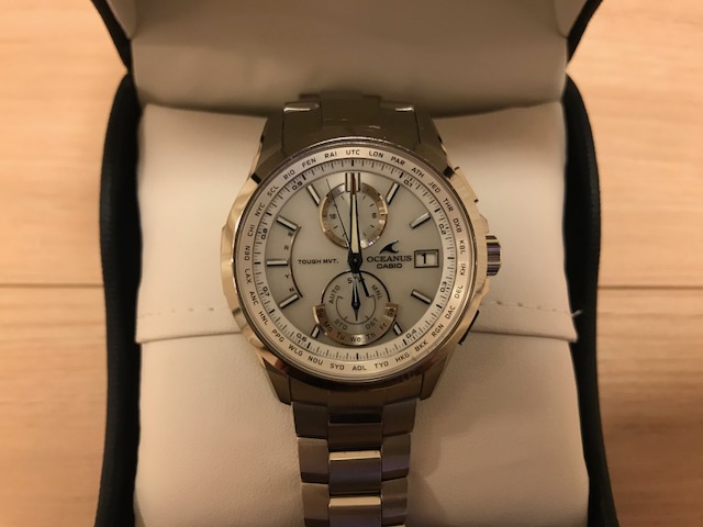  CASIO OCEANUS/オシアナス 世界6局電波対応ソーラーウォッチ OCW-T2500-7AJF(OCEANUS)｜売買されたオークション情報、yahooの商品情報をアーカイブ公開 - オークファン OCEANUS
