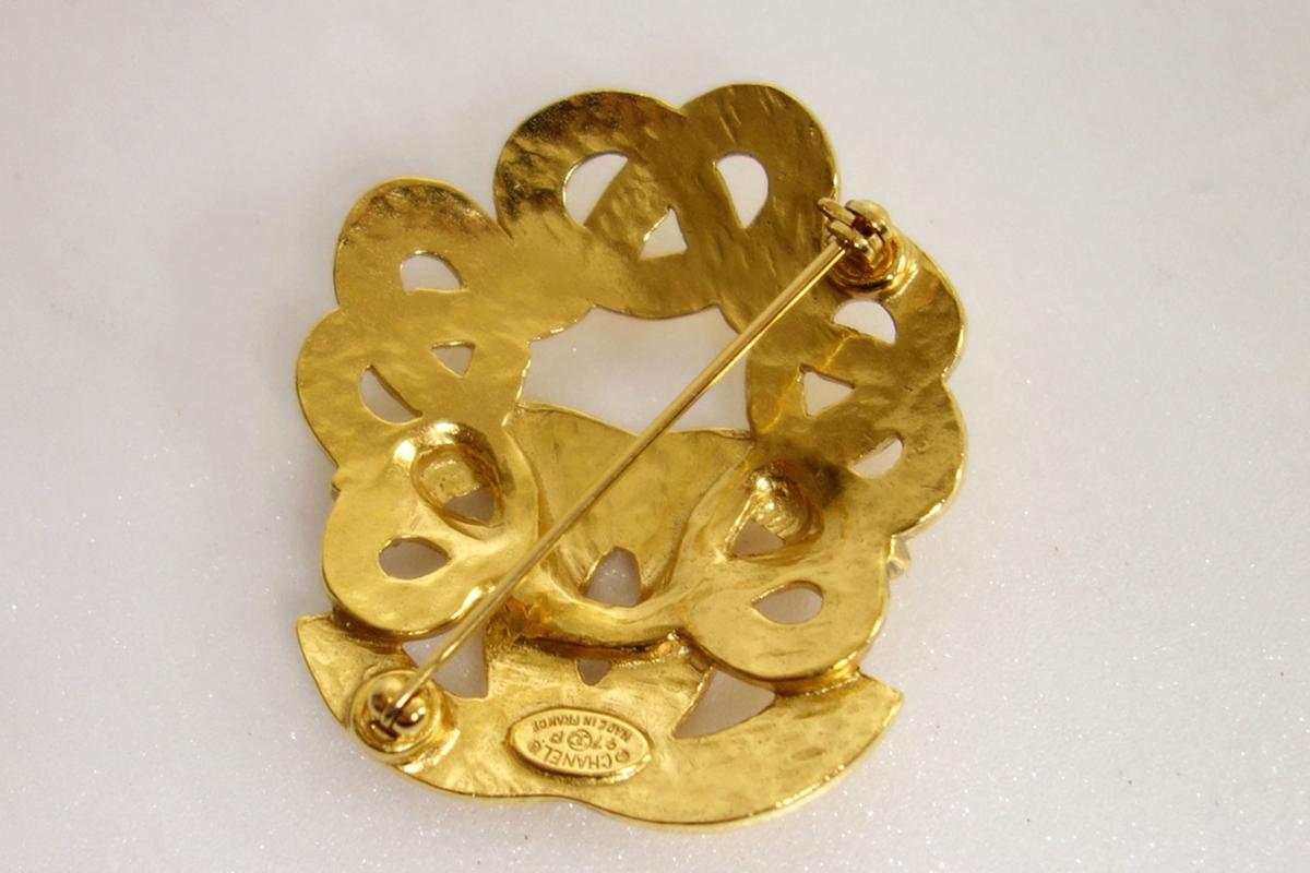 1円～本物シャネル ココマークモチーフ ブローチ