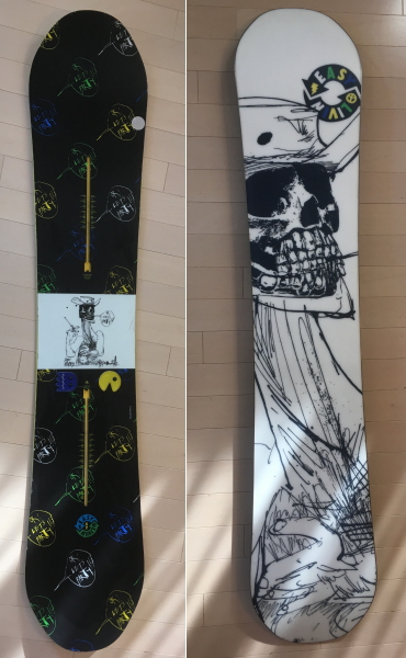 専用Burton Easy Livin 152cm スノーボード希少コラボモデル 中古】152cm BURTON EASY LIVIN スノーボードブランドバートンの