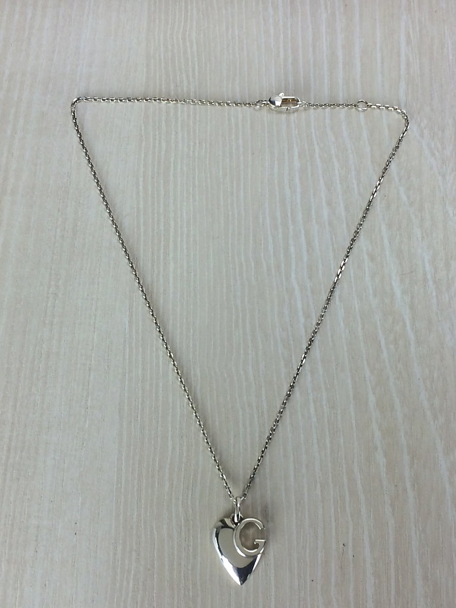 GUCCI◆ハートモチーフネックレス/SV925/SLV