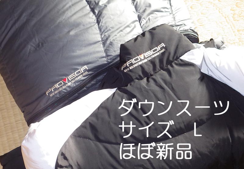 極寒用 ダイワ PROVISOR/ダウンスーツ/Lサイズ/PI-5013 パンツ未着用，ジャケット数回使用 良品_1