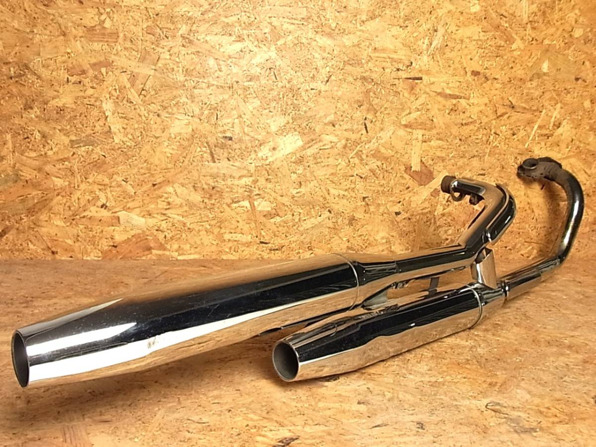■中古 ドラッグスター400 4TR ドラッグスター400クラシック 純正 フルエキゾースト マフラー (USBK-Y-1131)