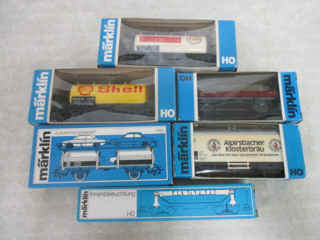 Märklin HOゲージ Esso タンク貨車　4524 メルクリン HOゲージ ESSO 貨車 セット 他 Shellオイルタンク貨車