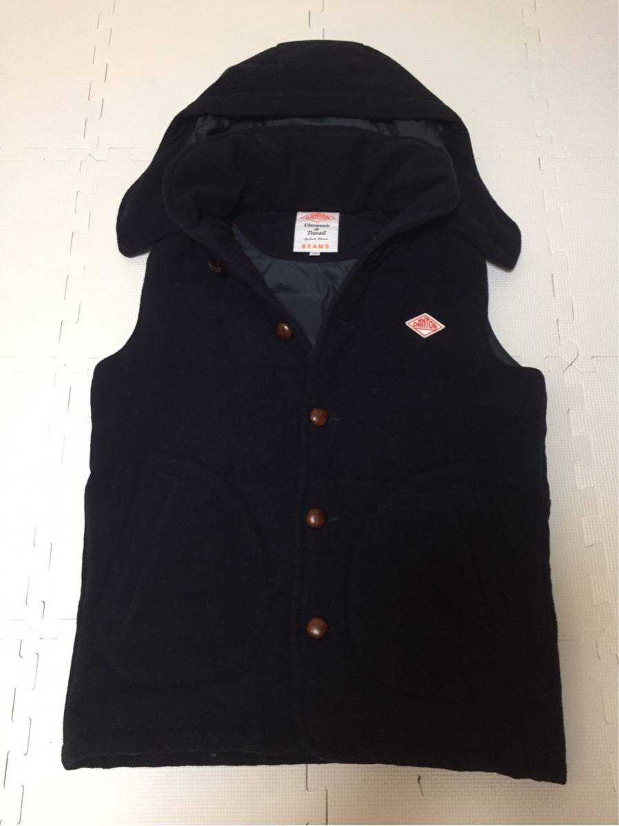 人気！ DANTON BEAMS 別注 ダウンベスト ネイビー 2WAY DANTON