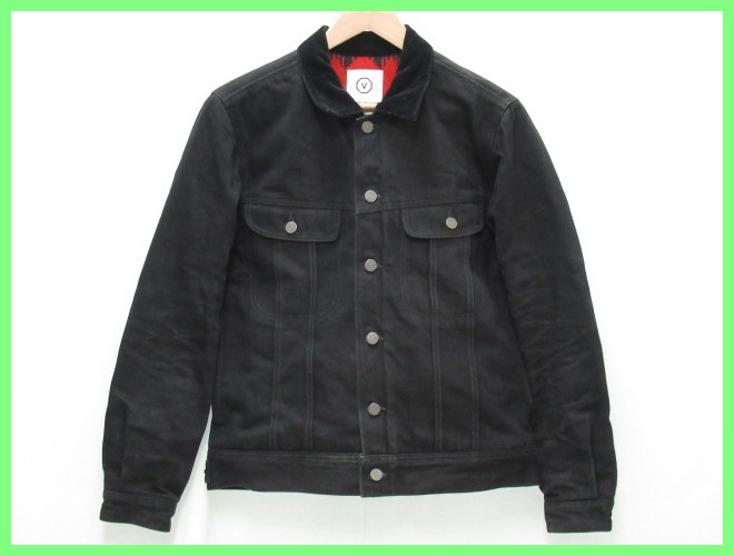 68055☆1円 visvim/ビズビム コットンジャケット メンズS/ブラック/GORE WIND STOPPER